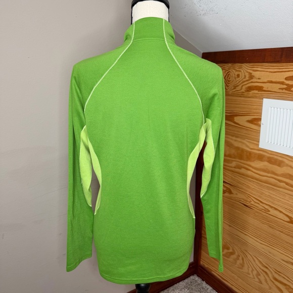 Patagonia Capilene 3 Midweight Half Zip Long Sleeve Pullover Green Medium M - Picture 2 of 8